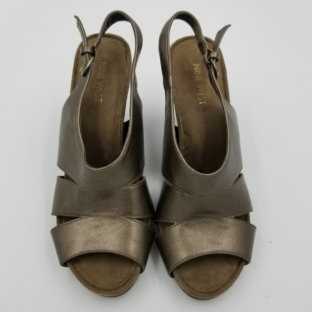 Nine West Evelynzu Taupe Wedges